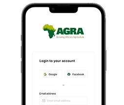 Mobile policy app login screen