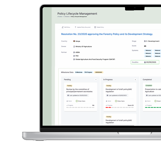 Laptop policy management dashboard